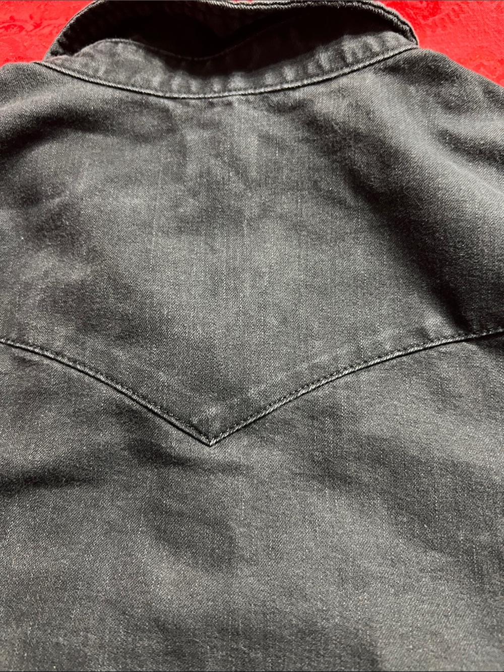 Levi's Men's Black Denim Western Snap Front Shirt Long Sleeve Large - Picture 13 of 13